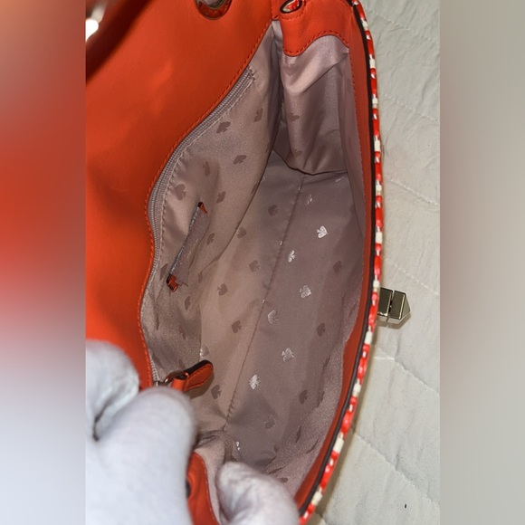 Kate Spade Natalia Straw medium flap shoulder bag - Picture 8 of 11